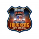 Truckers Drive America Vintage Vinyl Decal Sticker Waterproof