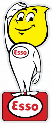ESSO OIL  DROP BOY VINTAGE STICKER CAR DECAL MECHANIC TOOLBOX SIGN CHEST USA
