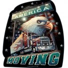 TRUCKERS AMERICA MOVING Vintage Vinyl Decal Sticker Waterproof