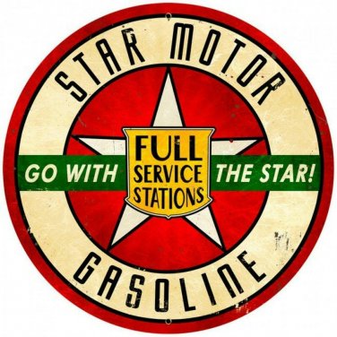 Star Motor Gasoline Vinyl Decal Sticker Waterproof