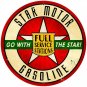Star Motor Gasoline Vinyl Decal Sticker Waterproof