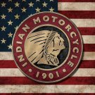 Indian Motorcycles Flag Vinyl Decal Sticker Waterproof