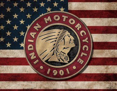 Indian Motorcycles Flag Vinyl Decal Sticker Waterproof