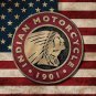 Indian Motorcycles Flag Vinyl Decal Sticker Waterproof