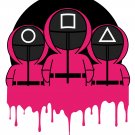 Squid Game Color Vinyl Decal Sticker Waterproof