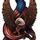 Eagle and Flag Vinyl Decal Sticker Waterproof