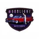 Moonlight Auto Parts Vintage Vinyl Decal Sticker Waterproof