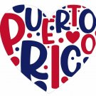 Puerto Rico color Vinyl Decal Sticker Waterproof