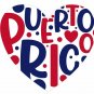 Puerto Rico color Vinyl Decal Sticker Waterproof