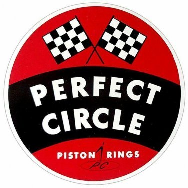 PERFECT CIRCLE Piston Rings Vinyl Decal Sticker Waterproof
