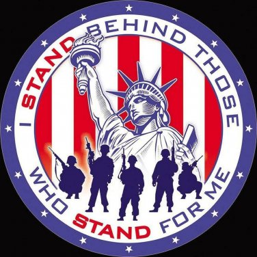 I Stand Behind Those Vinyl Decal Sticker Waterproof