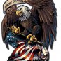 Eagle Holding Flag Vinyl Decal Sticker Waterproof
