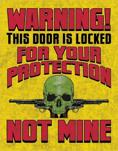 Door is Locked Color Vinyl Decal Sticker Waterproof