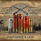 Locked - N - Loaded Gun Powder & Lead Vinyl Decal Sticker Waterproof