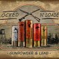 Locked - N - Loaded Gun Powder & Lead Vinyl Decal Sticker Waterproof