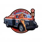 American Petroleum Girl Vintage  Vinyl Decal Sticker Waterproof