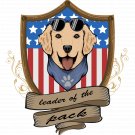 Leader of the pack Dog Lover Color Vinyl Decal Sticker Waterproof