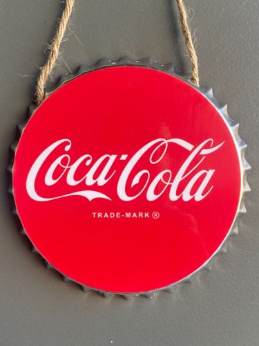 Coca Cola Decorative Bottle Caps Metal Cafe Beer Bar Decoration 6"