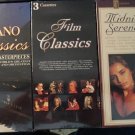 3 sets of audio cassette music - MIP - never opened! Classical, movies, Piano