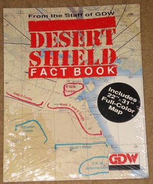 Desert Storm Fact Book by GDW - with 22" x 31" full color map! factory wrapped - MINT