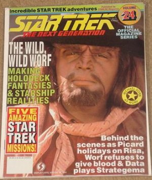 Star Trek The Next Generation magazine Vol. #24, Worf, holodeck, MINT
