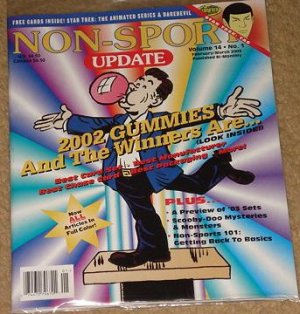 Non-Sport Update price guide magazine V14, #1 - factory sealed with FREE cards! nm / mint