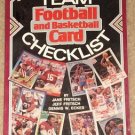 Sport Americana Football & Basketball card Team Checklist book #1, NM / MINT