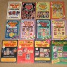 9 Different old card price and identification guides - Baseball, Football, Hockey, Basketball