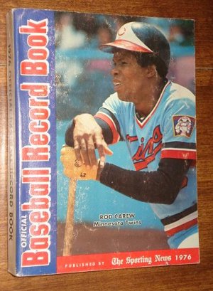 Official Baseball Record Book - 1976 by The Sporting News - Rod Carew
