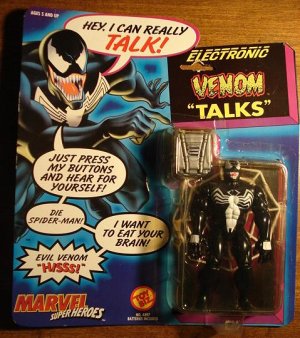 Electronic Venom talking action figure MIP 1991 Toy Biz STILL WORKS! Spider-Man Spiderman