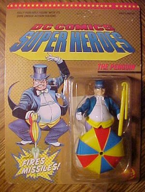 Penguin action figure DC Comics Super Heroes, Toy Biz, 1989 MIP Batman
