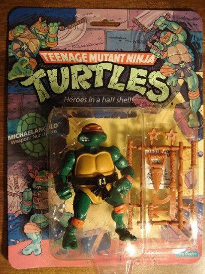 Michaelangelo TMNT Teenage Mutant Ninja Turtle action figure 1988 1st ...