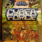 Cyber Force Mega Heroes multi-packs Dark Shield, Ripclaw & Gunmen 1995 MIP, CyberForce