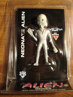 Alien Bendy figure - Neonate Alien - Shadowbox, 1996, MIP, comes with trading card