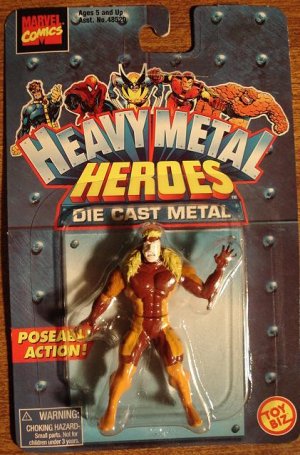 Marvel comics Heavy Metal Heroes Sabretooth (Sabertooth) die cast action figure, MIP