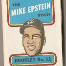 1970 Topps Baseball Story Booklet #12 Mike Epstein VG / EX