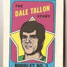 1971 - 72 Topps Hockey story booklet #3 - Dale Tallon VG