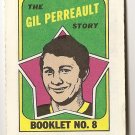 1971 - 72 Topps Hockey story booklet #8 Gil Perreault VG