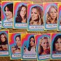 1977 Topps Charlies Angels card sticker set #'s 23 - 33 Kate Jackson, Cheryl Ladd, Jaclyn Smith NM/M