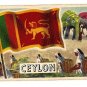 1956 Topps Flags of the World Ceylon card EX