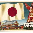 1956 Topps Flags of the World Japan card EX
