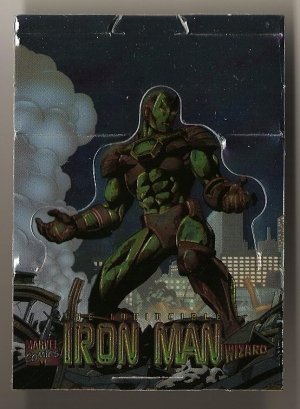 Marvel Comics & Wizard promo high gloss foil card - Iron Man die cut stand up NM/M