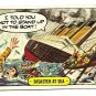 1975 Hysterical History card #44 Titanic Disaster at sea EX/NM