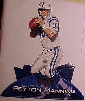 2001 Upper Deck Peyton Manning promo store display stand-up, never displayed, MINT