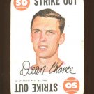 1968 Topps baseball game card #16 Dean Chance VG