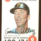 1968 Topps baseball game card #25 Gene Alley EX, MC