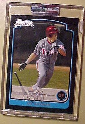 2003 Bowman 1st Year Card Jay Sitzman Box Topper card #229/250