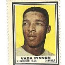 1962 Topps baseball stamp - Vada Pinson Cincinnati Reds