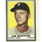 1962 Topps baseball stamp - Jim Bunning Detroit Tigers