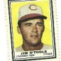 1962 Topps baseball stamp - Jim O'Toole Cincinnati Reds